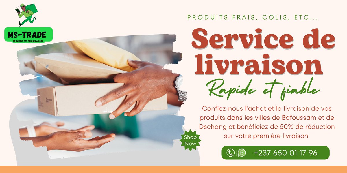 ChronoShops's tweet photo. @Orange_Cameroun Gagnez un temps précieux, de l'argent et de l'énergie en nous laissant le soin de faire vos courses à votre place tout en vous livrant à domicile en un temps record.  
#Bafoussam #Dschang #livraison #rapide #fiable #repas #legumes #fruits #aliments https://t.co/cxkys1XWSI