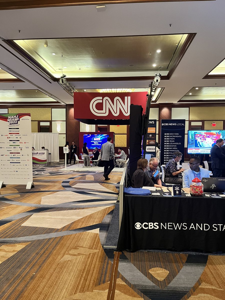 I have a pretty healthy collection of newsroom swag I’m hoping to expand 🫡 #nahj2023 #nahj