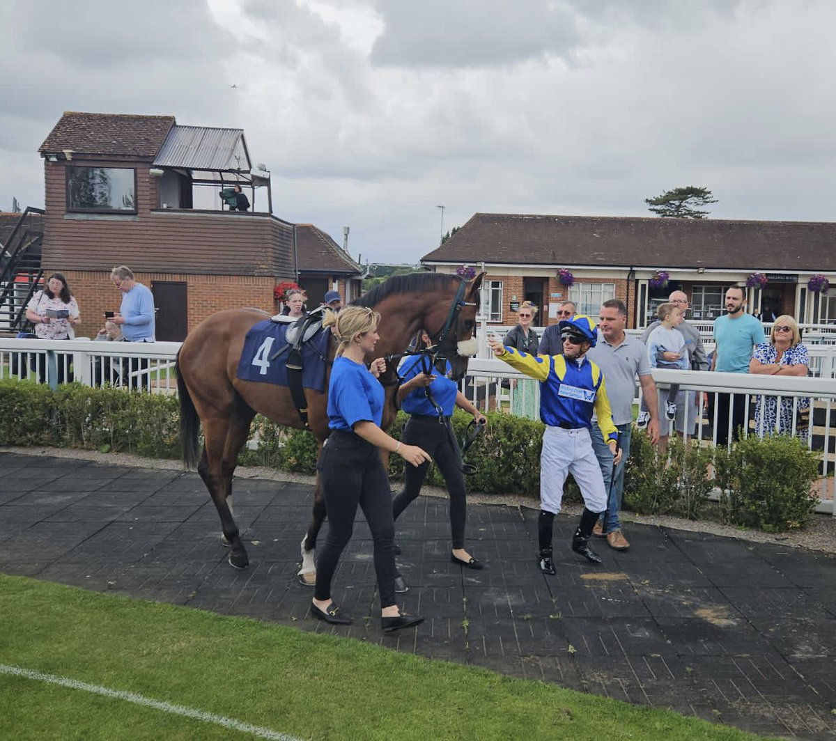 A lovely run from our 2 year old Battleofbaltimore finishing 2nd today <a href="/LingfieldPark/">Lingfield Park</a> under <a href="/GMCheyne/">Greg Cheyne</a> for @catchusracing 🏇💚💫 Top work as always from the team🇬🇧