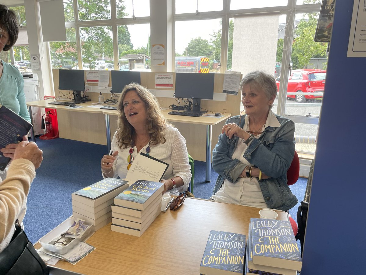FriendsHersham's tweet photo. Great afternoon with @ellygriffiths and Lesley Thomson, discussing all things crime at Hersham Library. We really enjoyed and appreciated the insights into how their books come to life! https://t.co/METZeIYkJ1