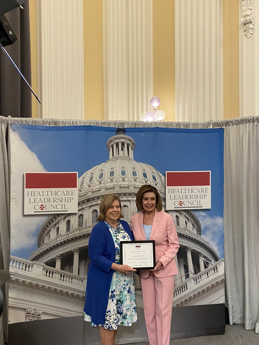 HLC_DC's tweet photo. Congratulations @SpeakerPelosi on receiving the Champion of Healthcare Innovation Award. It was an honor to show the future of healthcare at the #HLCExpo23 @GuardantHealth https://t.co/EcAUZ088Dj