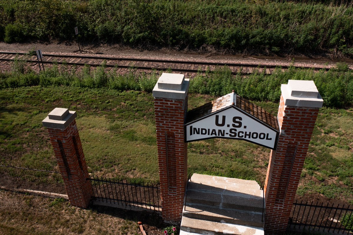 'Their spirits are here.'

The search for a potential burial site for children who died at the #Genoa U.S. Indian Industrial School continues into a third day.

More on the search ---> omaha.com/news/state-reg…

#Nebraska #NativeHistory #IndianBoardingSchools

📸 by <a href="/annaereed/">Anna Reed</a>