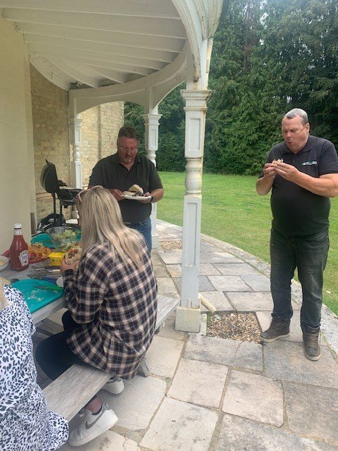 Rapid Repair Network Company BBQ
 
To welcome a member of staff down for the week from our Birmingham office, some of the New Forest staff had a company BBQ! 
We had lots of food thanks to the lovely Stuie one of our engineers cooking on the BBQ.
A much needed break!