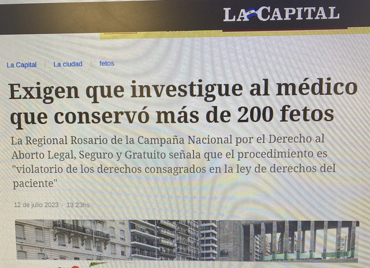 LucasCarena6's tweet photo. « Llegará el día que será preciso desenvainar una espada para afirmar que el pasto es verde » decía Chesterton. También llegaría el dia en que un médico sea investigado por intentar preservar la vida, o darle Santa sepultura. https://t.co/zcknf1NHeg