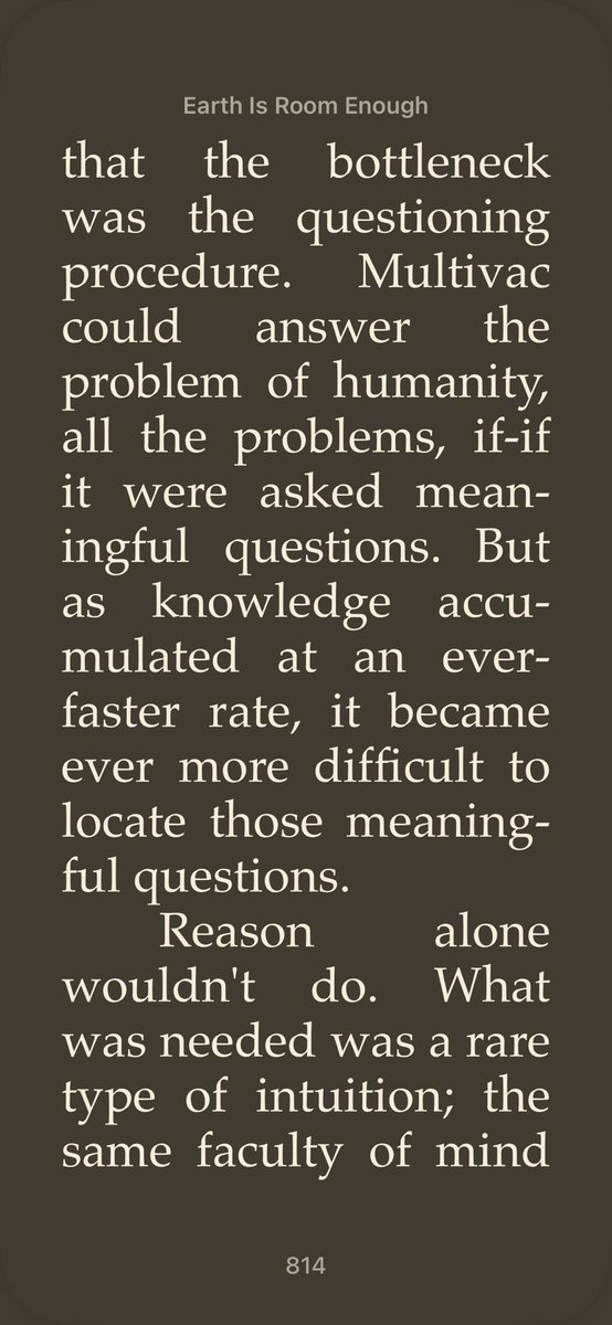 TotalOrb's tweet photo. Isaac Asimov describes prompt engineers in his 1957 book of short stories, Earth is Room Enough https://t.co/wtWjPLuxKd