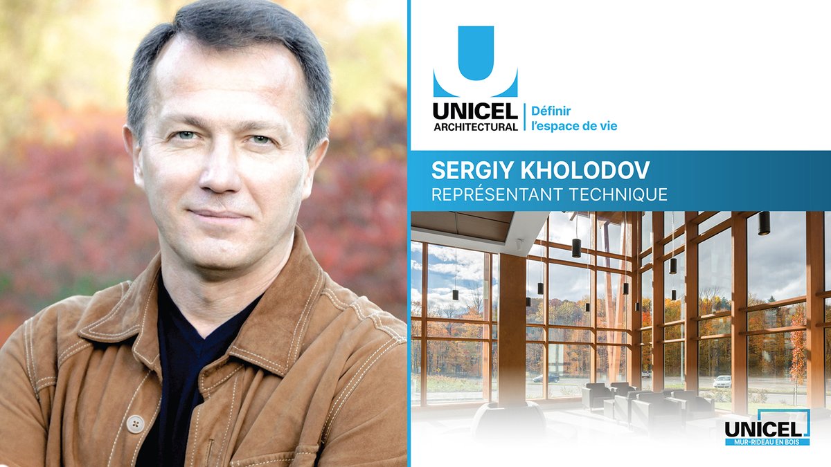 UnicelArch's tweet photo. Nous avons recruté Sergiy Kholodov, professionnel chevronné de la vente et de la gestion de projets, en tant que représentant technico-commercial pour la division Murs-rideaux en bois de l’entreprise. 
Plus d'informations: https://t.co/dHjxg5dXe4 https://t.co/VxHayW8mwK