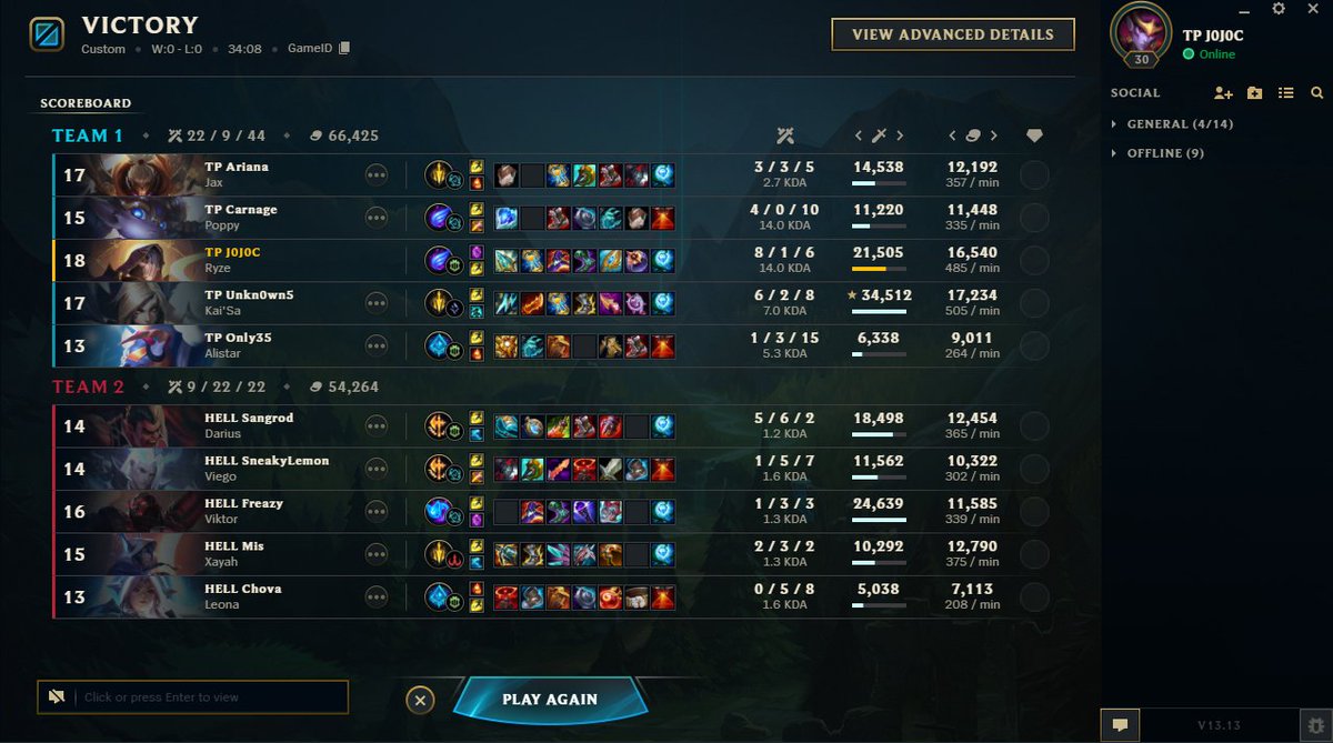 We got  play offs  I GUESS 😅 - RYZE CHOVYSINA WIN STREAK