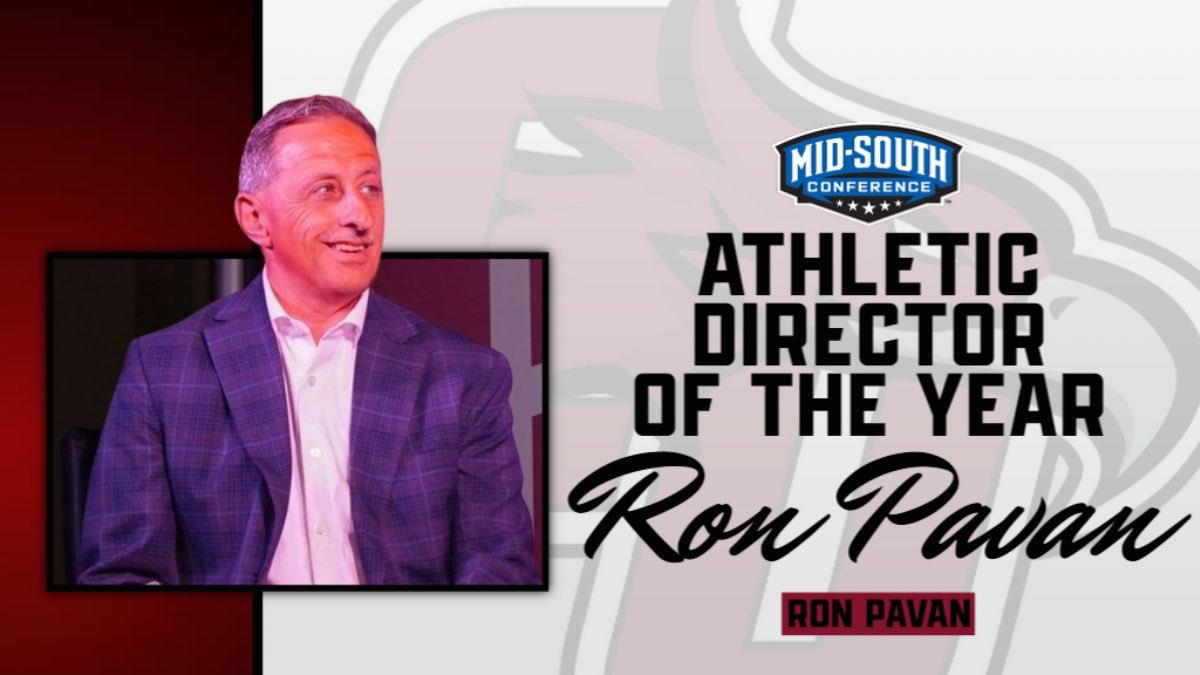 𝙏𝙃𝙀 𝘽𝙀𝙎𝙏 𝙏𝙃𝙀𝙍𝙀 𝙄𝙎! Congratulations to Ron Pavan on being named the Mid-South Conference Athletic Director of the Year! This is his third time receiving the honor in five years! 🐐 More ➡️ tinyurl.com/2wm43zhb