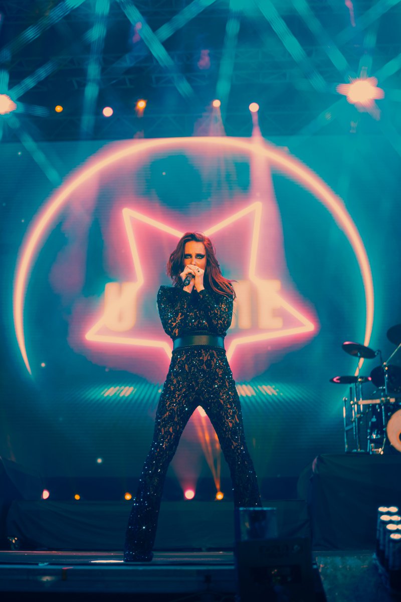 Epica's tweet photo. We’ve got some shows this weekend starting tomorrow at @dong_open_air. On Saturday we play The Return of the Gods with @IronMaiden, @strato_official, @BlindChannelFIN and @theravenage. Which show will we see you at? 👀

📷: Jens De Vos from @ExitFestival https://t.co/cLTVVCnPOm