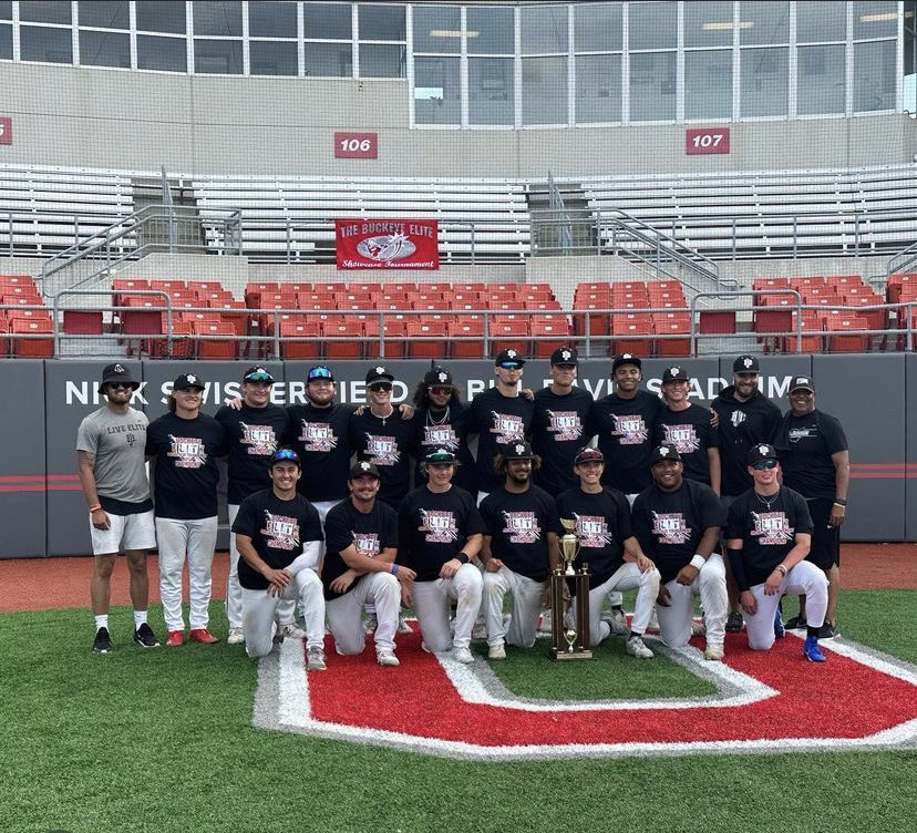 kadenpew05's tweet photo. Proud to be crowned Platinum Champs in @BuckeyeElite tourney. Plus got to do it at Bill Davis stadium at Ohio State. Went 2-4 in championship game with a double and 3 rbis. Finished up weekend going 13-19 @BJEBaseball https://t.co/skVqeqKnZ4