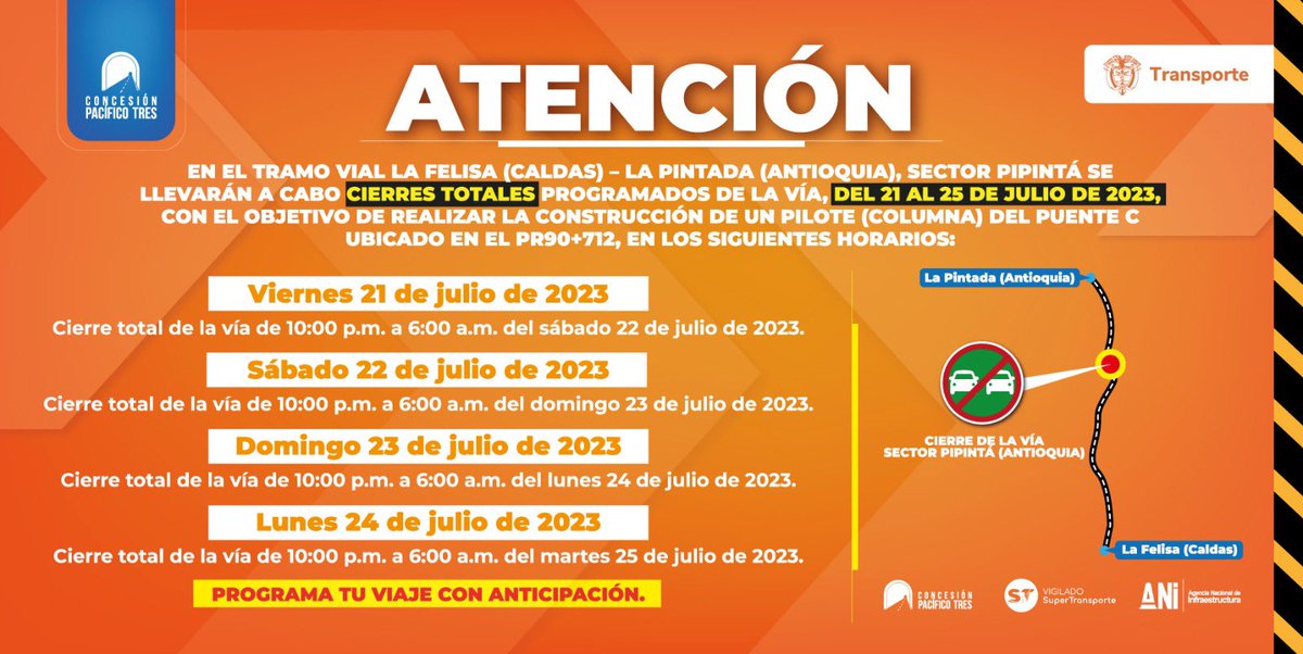 Cierres Pacífico Tres tweet media