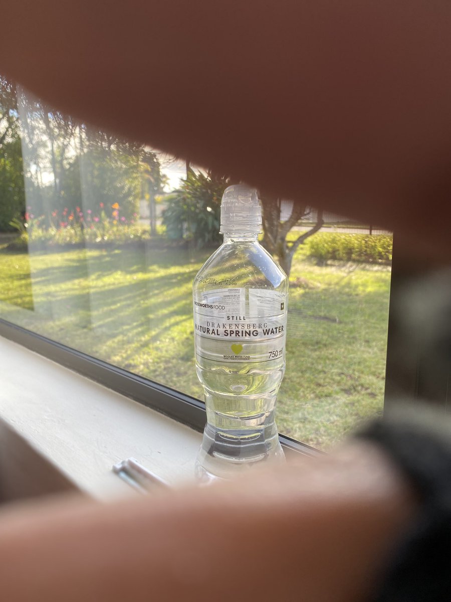 My perspective, my vision, my illusion. Drinking water and minding my business. 📸