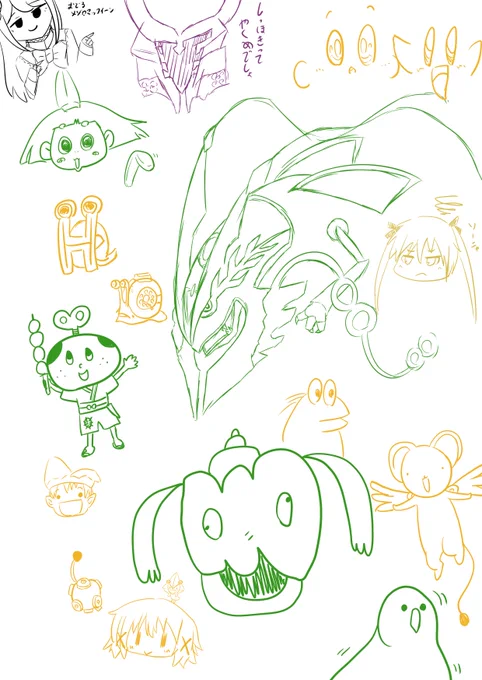 ちゃんと描く気力がないないしたため
ラクガキしもいた 
