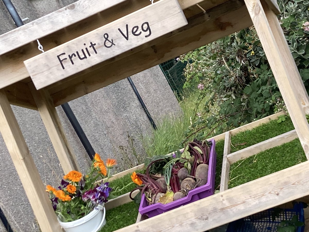 Our Forest School session proved ‘fruitful’ the other day as the children saw the results of their hard work, harvesting what they had grown. All ready to sell at our Fruit and Veg honesty stall with more to follow! #inspiringambition #empower #outdoorlearning #sustainability