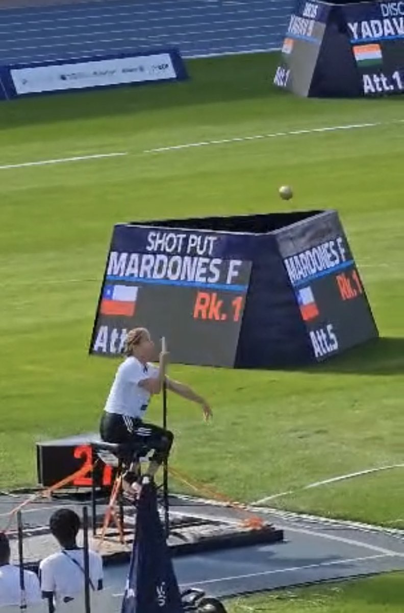 Medalla de plata mundial!!!! Vamos Chile CTM!!!! 💪🏻💪🏻🇨🇱🇨🇱🇨🇱🇨🇱🇨🇱
#WorldParaAthletics Paris 2023!!