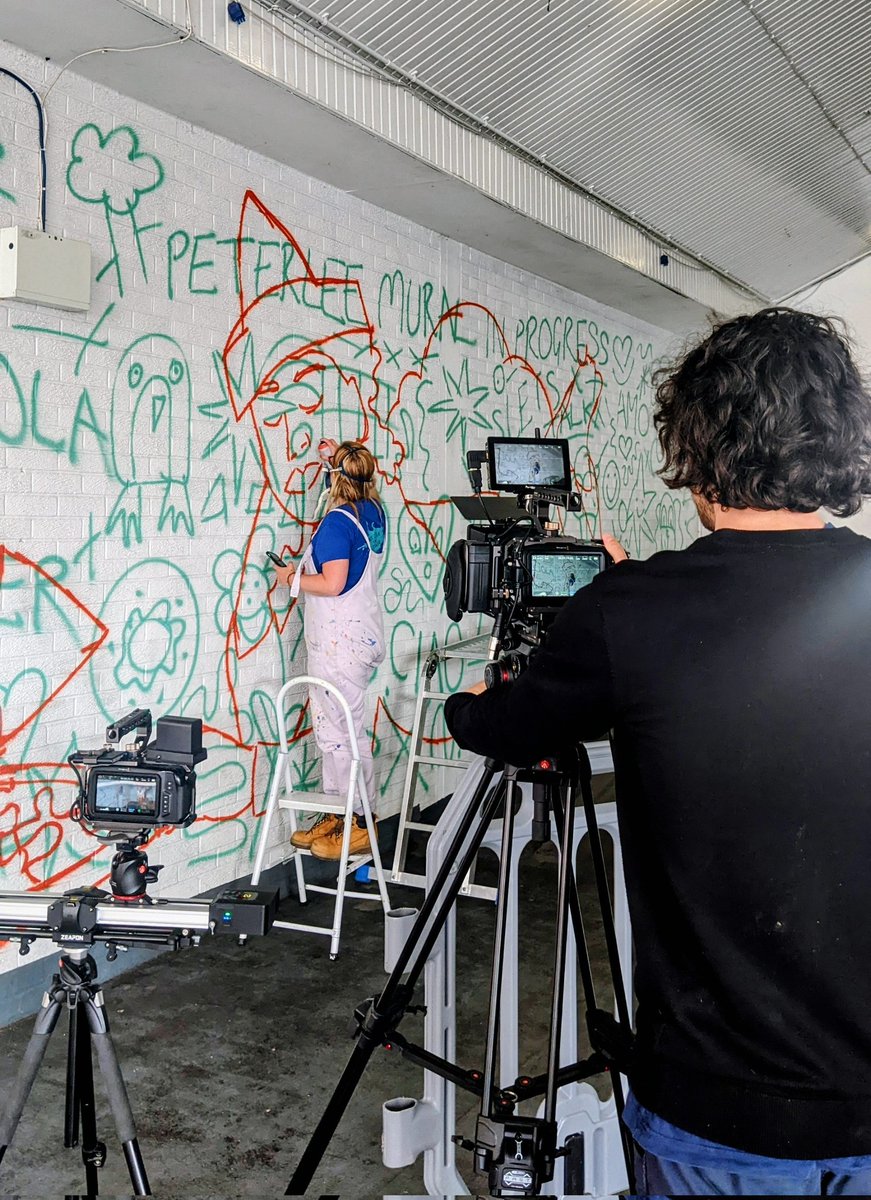 Empty Shop (@emptyshop) on Twitter photo Today <a href="/NocciolaThe/">Nocciola The Drawer</a> started her mural at Castle Dene Shopping Centre in #Peterlee.
She'll be there with other artists tomorrow, Sat & Mon - pop along and say hello.
That's Carl Joyce documenting 🎥
Part of the Place Lab pilot for <a href="/CultureCounty/">Durham Culture County</a>. Delivered by #BuildingCulture Today <a href="/NocciolaThe/">Nocciola The Drawer</a> started her mural at Castle Dene Shopping Centre in #Peterlee.
She'll be there with other artists tomorrow, Sat & Mon - pop along and say hello.
That's Carl Joyce documenting 🎥
Part of the Place Lab pilot for <a href="/CultureCounty/">Durham Culture County</a>. Delivered by #BuildingCulture