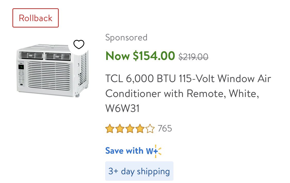 notbatmanyet's tweet photo. I have a Follower in San Antonio asking for help to get an air conditioner. It’s a rollback deal. She needs $154 total. She is a retired Teacher from Michigan who moved south not knowing it would be this hot 🥵 Please help! https://t.co/tTpPe3mLZu