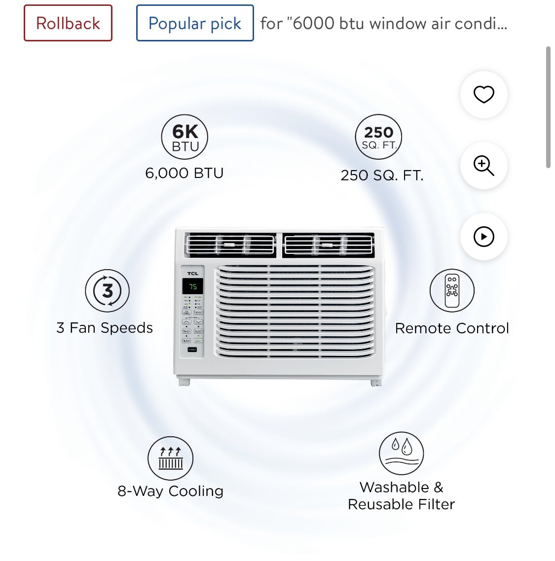 notbatmanyet's tweet photo. I have a Follower in San Antonio asking for help to get an air conditioner. It’s a rollback deal. She needs $154 total. She is a retired Teacher from Michigan who moved south not knowing it would be this hot 🥵 Please help! https://t.co/tTpPe3mLZu