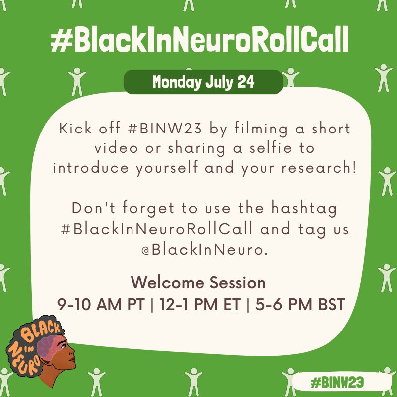 We can’t wait for #BINW23. , and to help get you ready, we’ve got a few announcements!!!

1️⃣ Registration is LIVE! Register here to get access to all #BINW23 events sent straight in your inbox. blackinneuro47.wildapricot.org/event-5325435
✨✨✨