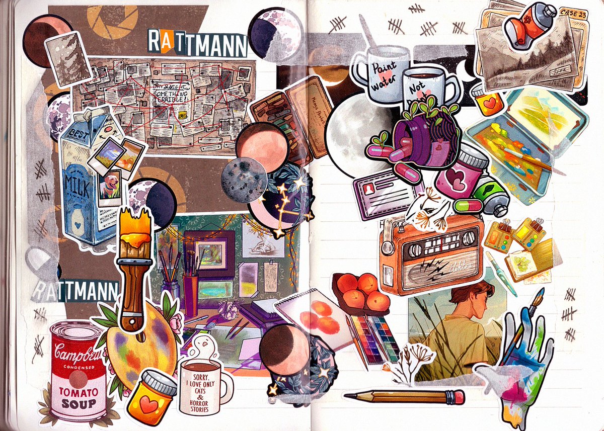 RedactedRachell's tweet photo. Finally, after half a year of scrapbooking, I've achieved this! A #DougRattmann collage!

#Portal https://t.co/R9bFfjujZ5