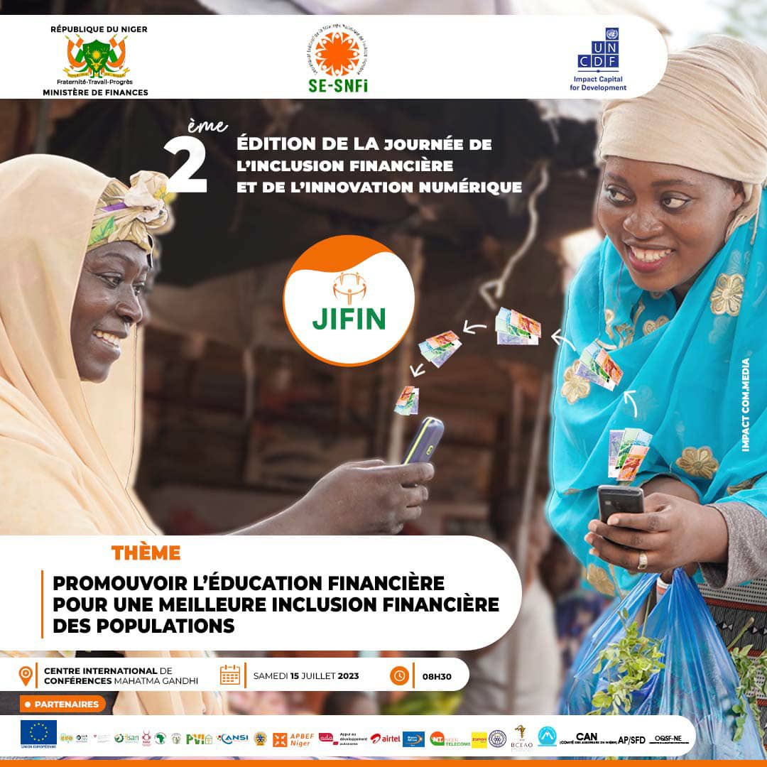 SeSnfi's tweet photo. Plus que  3 jours pour  le grand rendez-vous de la Finance Numérique au Niger et dont le thème de la #jifin  de cette année est «  Promouvoir l’éducation financière pour une meilleure inclusion financière des populations »
Samedi 15 juillet au centre Mahatma Gandhi. Entrée libre https://t.co/6kXcr3LSJu