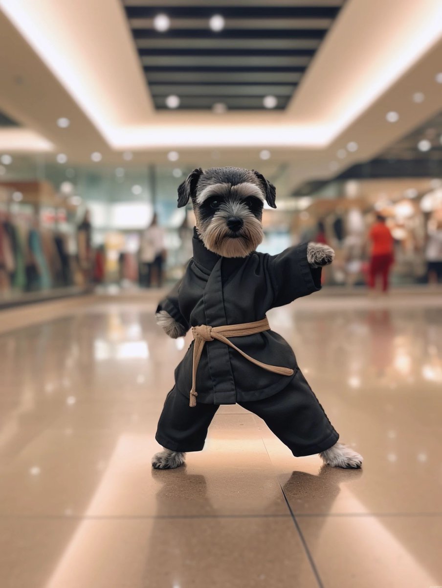 Erin3210's tweet image. Schnauzer little master how you run to the mall to practice kung fu ah, I believe you have the identity of the absolute martial arts. 🐶📷 #dogs #cats #pets #petownership #petfood