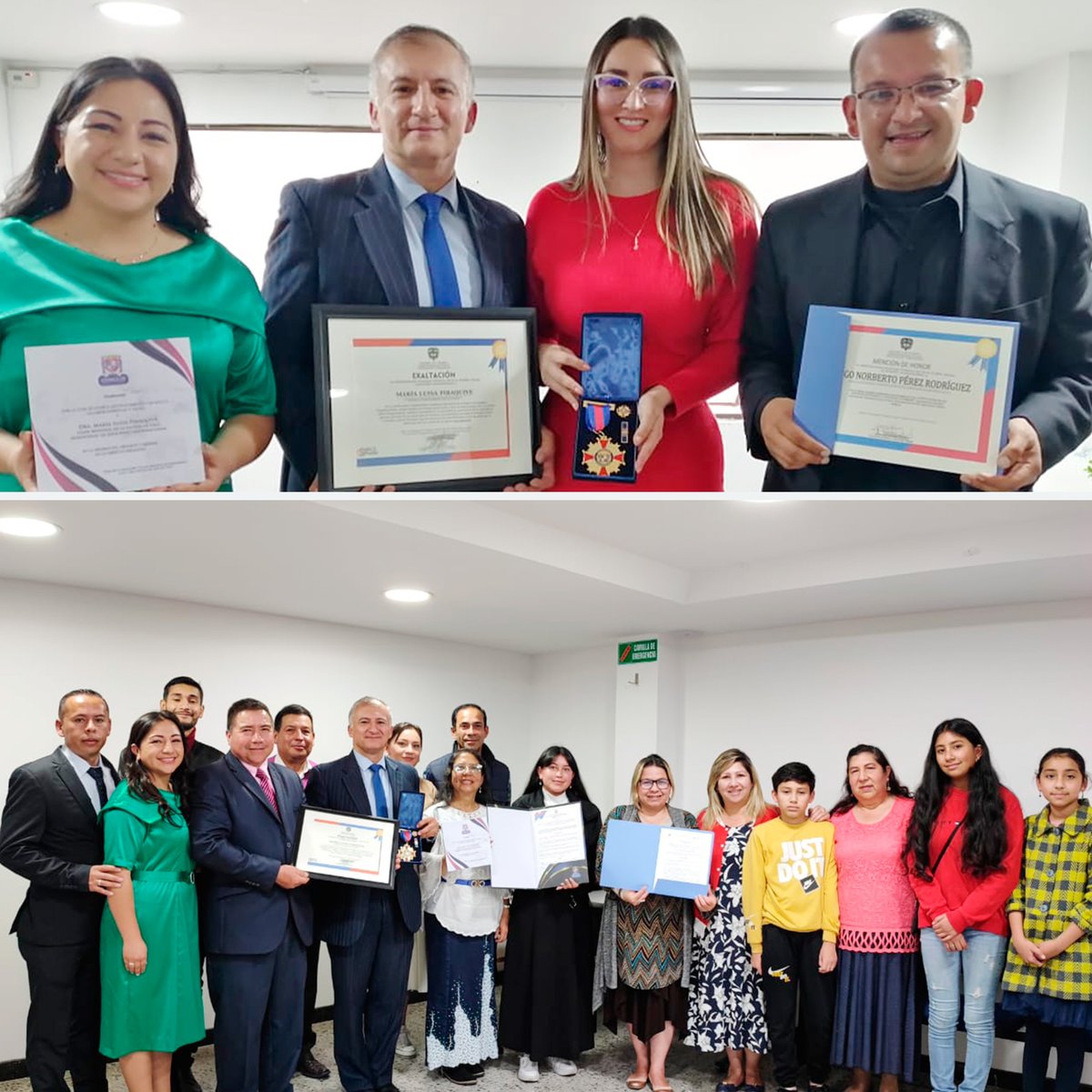 IDMJIoficial's tweet photo. Reconocimientos a nuestra Hermana María Luisa Piraquive por parte de la Alcaldía y Concejo de Chiquinquirá, Boyacá, Colombia - julio 2023
https://t.co/vF35qS6i54

En el marco de la celebración del día de la Libertad Religiosa, en la fecha de 7 de julio se realizó este evento dirigido por la Alcaldía de Chiquinquirá y el Concejo de Chiquinquirá, donde se le hicieron dos reconocimientos a la Hermana María Luisa Piraquive @MLPiraquive, así:
 
1. Reconocimiento y se exalta la labor espiritual y social de la Hermana María Luisa Piraquive, en la promoción, difusión y defensa de la Libertad Religiosa, otorgada por el honorable Concejo municipal de Chiquinquirá.

2. Exaltación a la Hermana María Luisa Piraquive, por su Labor Espiritual, otorgada por la Alcaldía municipal de Chiquinquirá en cabeza del Alcalde, junto a una Medalla de Orden Cívico.