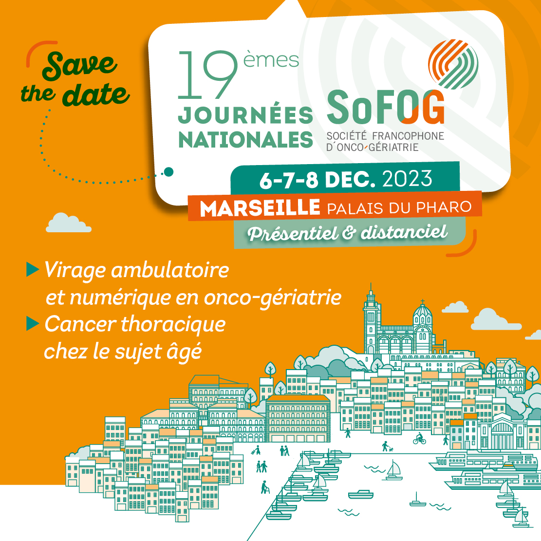 Dans le cadre de notre partenariat, rendez-vous du 6 au 8 décembre 2023 à Marseille pour les 19e journées nationales de la <a href="/sofog_officiel/">SoFOG</a> ! 
Rejoignez des experts de renom pour échanger sur la thématiques des cancers thoracique !

Inscrivez-vous vite ➡️ swll.to/SoFOG2023