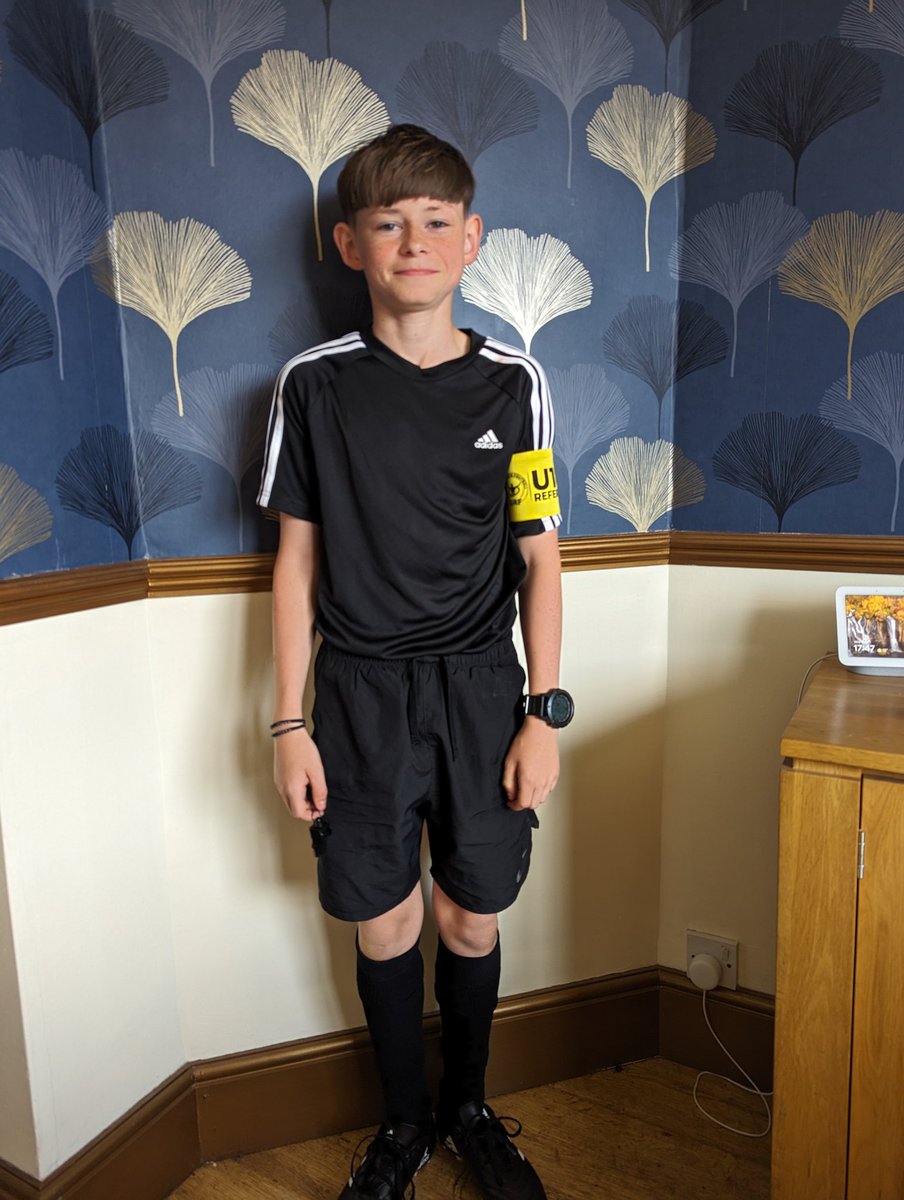 Nervous for his 1st game but ready!!!

 #referee #norefnogame #lovethewhistle 

@FA_PGMOL @therefpod @refsupportuk @ryallzey82 @Teamgrassroots_ @WinterJeff