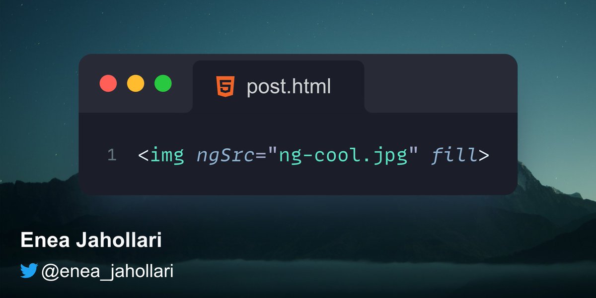 Enea_Jahollari's tweet photo. If you aren't using the NgOptimizedImage directive, why are you still scrolling on Twitter? 

Have you had any pain points? Or what? It provides performant images by default!

#angular