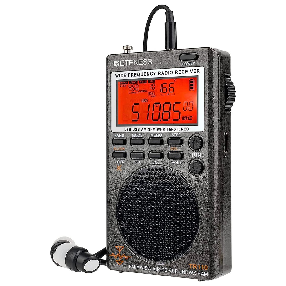 todderbert's tweet photo. The Retekess TR110 Wide Band SW SSB Receiver for $75 after Coupon! 
Prime Days, at Amazon: https://t.co/tCTmy5uezC
#retekess #tr110 #wideband #am #fm #shortwave #ssb #vhf #weather #uhf #cb #air #portable #radio #PrimeDay https://t.co/Kt7OxClKx2