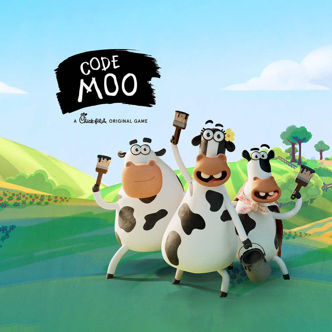 Play Code Moo, a Chick-fil-A Original Game. The Cows have issued a Code Moo! Join them this summer to stop Circus Burger and receive food rewards, while supplies last. Visit playCodeMoo.com to play.
