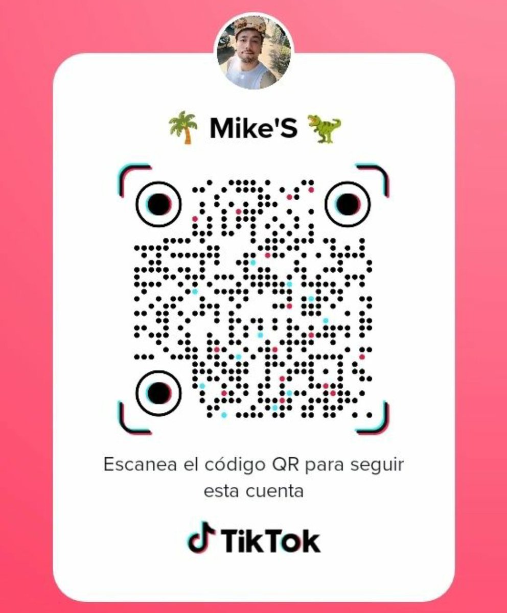 MikeeZz1's tweet photo. Hola 👋 😎 Escanea el código y sígueme en #TikTok  🇲🇽 

#music #producer #dj #technomusic

Hi friends ✌️😜  Scan the code and follow me on #TikToker  🇺🇲 https://t.co/b0wYoEH6Oj