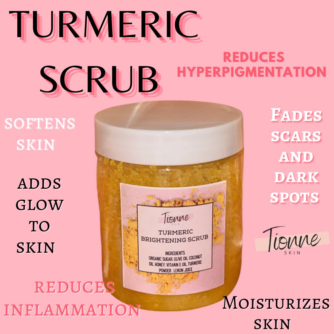 TionneSkin on Twitter "My Turmeric Brightening Scrub is