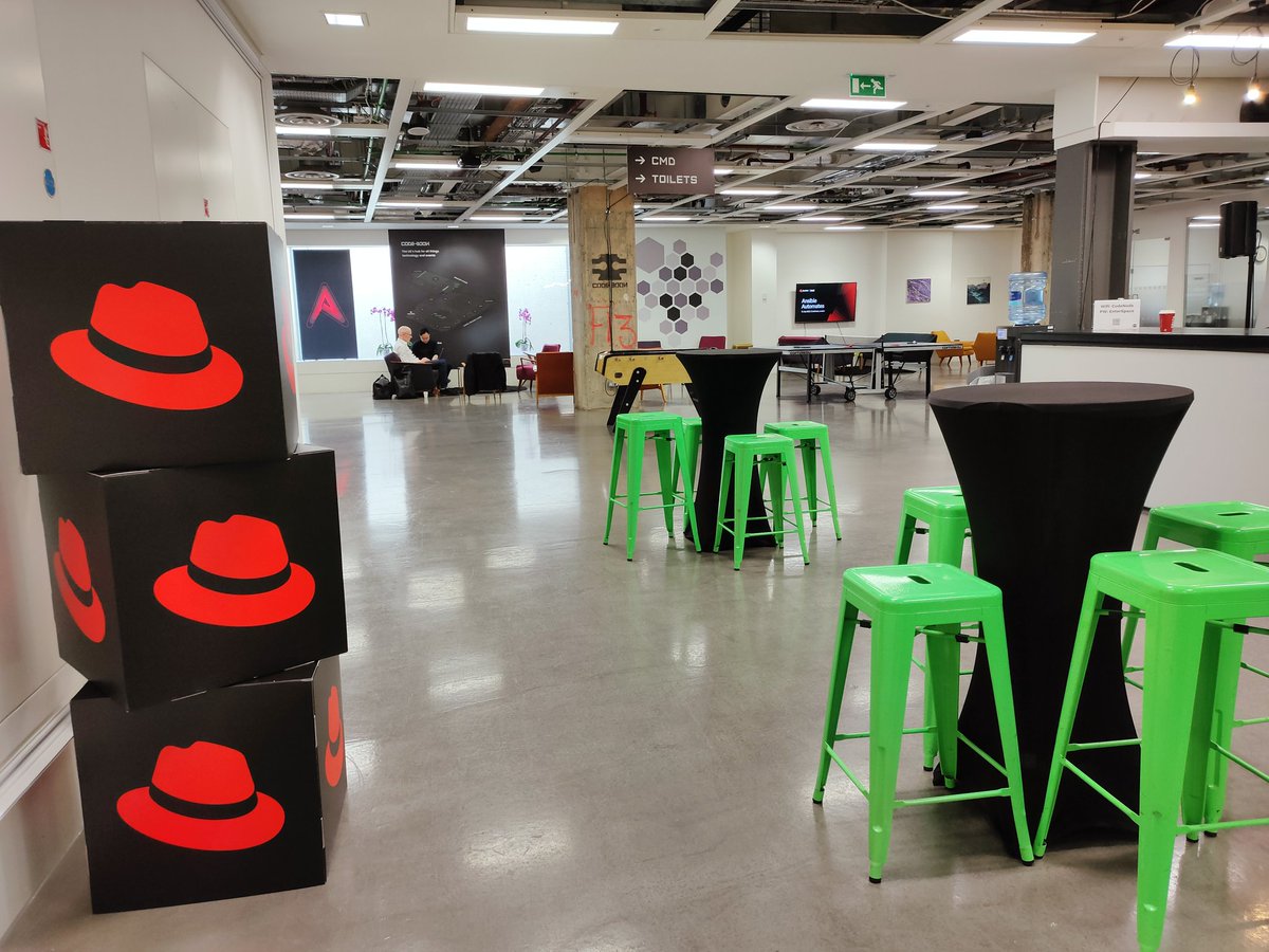 AidanBeeson's tweet photo. . @RedHatUK  @ansible Ansible Automates London is tomorrow! I've been getting the final touches to my presentation and checking out all the swag 😉 https://t.co/bNXGmBsKDc