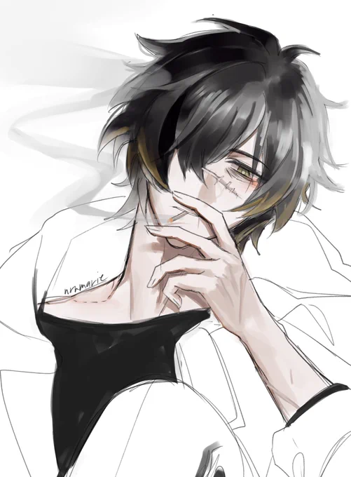 drawing pretty boys from games i played recently to cope w burnout