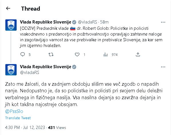 PssSlo's tweet photo. To je pravi pristop, spoštovana @vladaRS in edino tako je tudi prav! @mnz_gov_si @policija_si https://t.co/IrS9rS0pDH