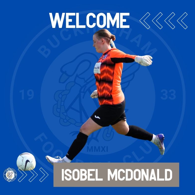 thebuckinghamfc's tweet photo. 🙌 MACDONALD SIGNS 🙌

Buckingham Football Club are delighted to confirm the signing of Isobel McDonald to our Women's team.

Isobel has already made quite an impression, scoring and then saving a penalty in the semi final of the recent Daventry 6-a-side tournament. https://t.co/YC3oFTARJf