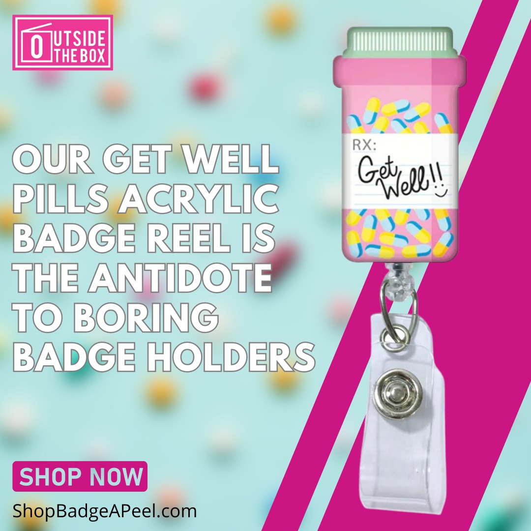 BadgeAPeel's tweet photo. Prescribe yourself a healthy dose of style with our Get Well Pills Acrylic badge reel! 💊✨ It's the perfect remedy for elevating your professional look and keeping your ID secure.

Shop now at https://t.co/wDoehoFahO 🛒

#ShopBadgeAPeel #outsidethebox #reels https://t.co/jIUosOXV3o