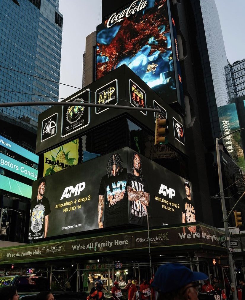 Kaimafiaupdates's tweet photo. AMP Billboard in Times Square just makes sense!⚡️ https://t.co/7LY3EBWcoS