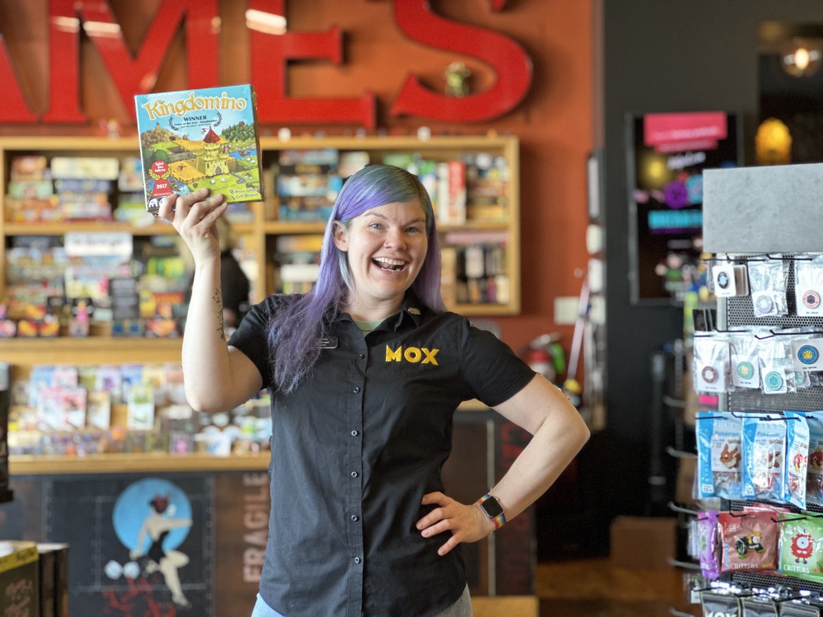 MoxBoarding's tweet photo. Looking for a light 2-4 player game to pick up? Grab Kingdomino (by at @BlueOrangeGames) at Mox! https://t.co/OuGCSu0etD https://t.co/y5mvhgusU5