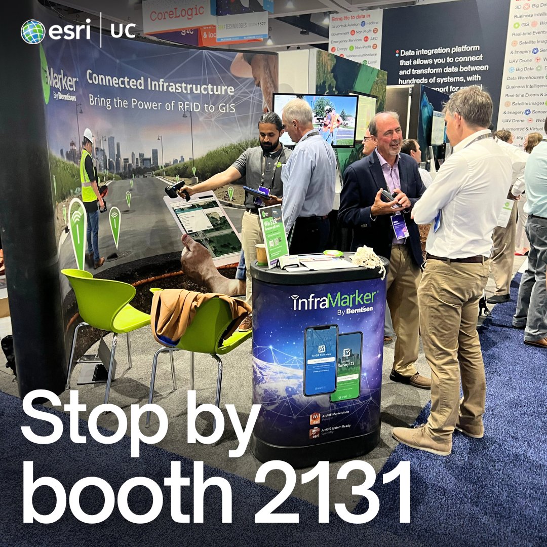 InfraMarker's tweet photo. Day 3 is off to an amazing start and we can't wait to meet more of you. Make sure to swing by booth 2131 to learn all about how we're revolutionizing infrastructure asset management.

#InfraMarker #EsriUC2023 #GIS #AssetManagement #Giveaway #amazon #rfid #gis #esri #im2131 https://t.co/rgD6SV7FFI