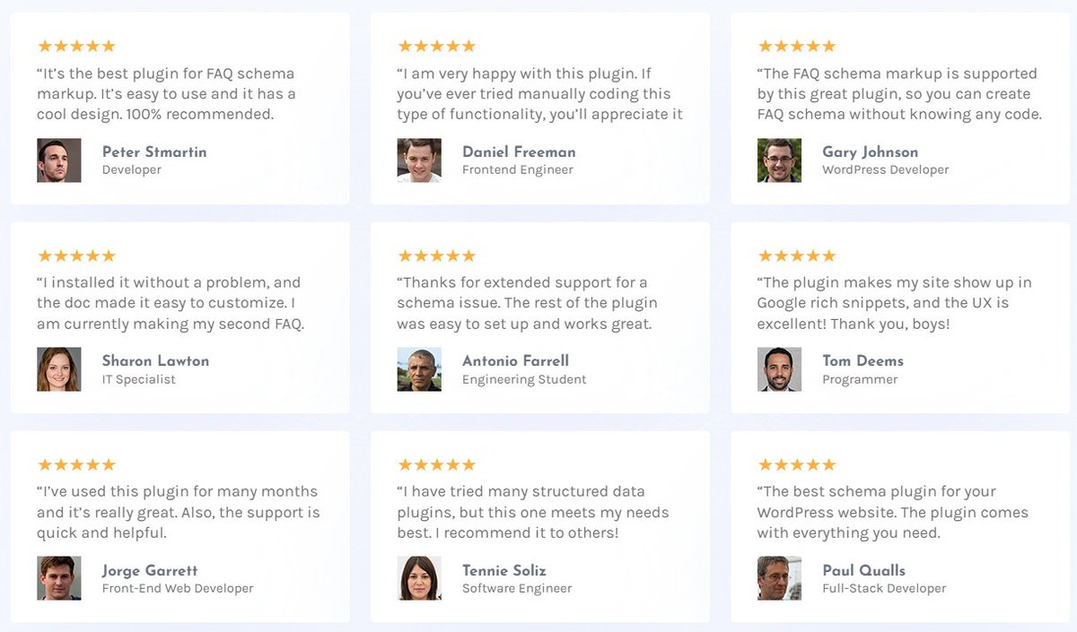 pluginic's tweet image. What Our Users Says About FAQ Schema Plugin.

Reviews from our customers and well-wishers 😍

#WordPress  #faqschema #plugin  #pluginic