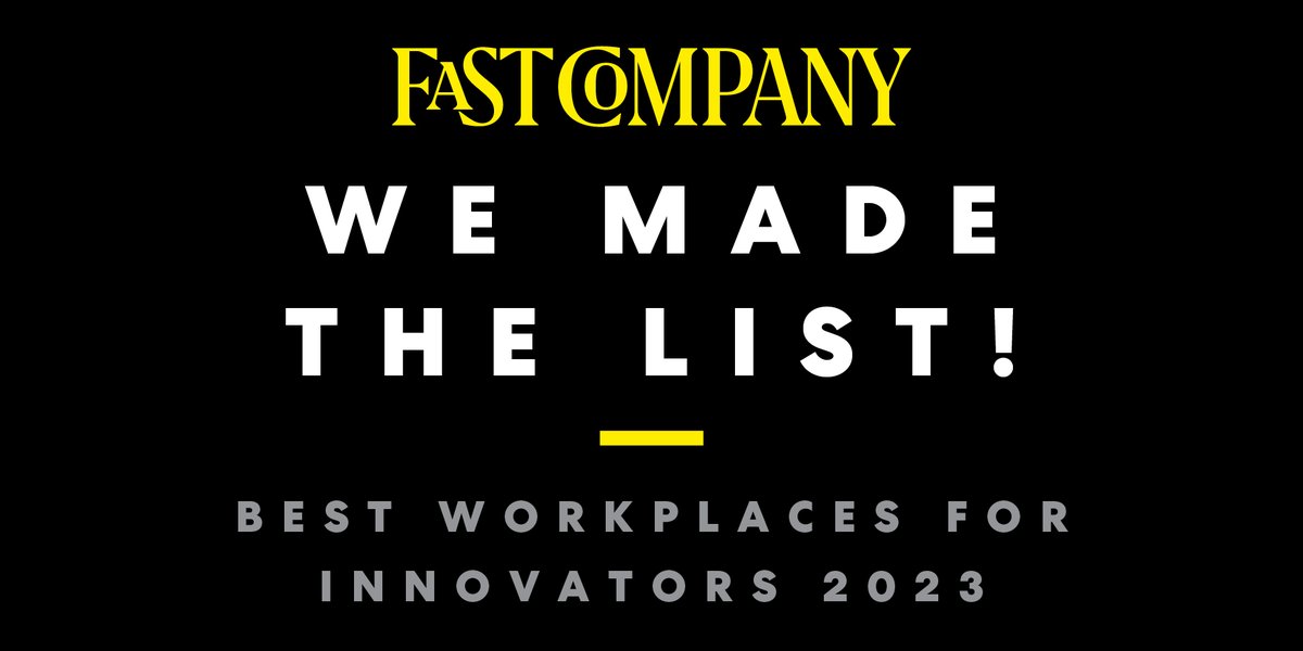 fdesignschool's tweet photo. We are thrilled &amp; honoured to be recognized by @FastCompany as one of the Best Workplaces for Innovators to work at! 🏆 This acknowledgment is a testament to our culture of innovation &amp; our amazing team always pushing the boundaries of what's possible 🚀 https://t.co/ROfoDtlaEi
