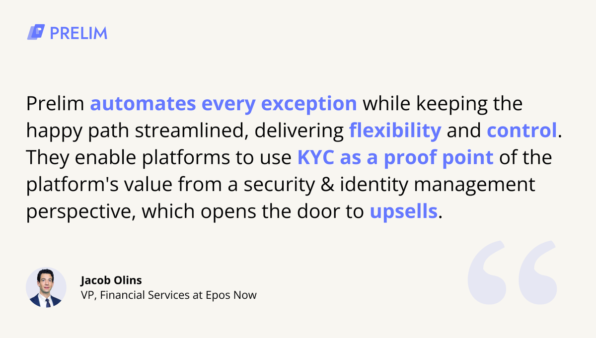 prelimsolutions's tweet image. Innovation teams at banks have been working hard at it for years, but getting KYC/KYB right in digital banking right is no small feat. You need the right partner, one that keeps things simple and speedy, and maintains the highest standards for compliance/risk mitigation. 🔎⚡