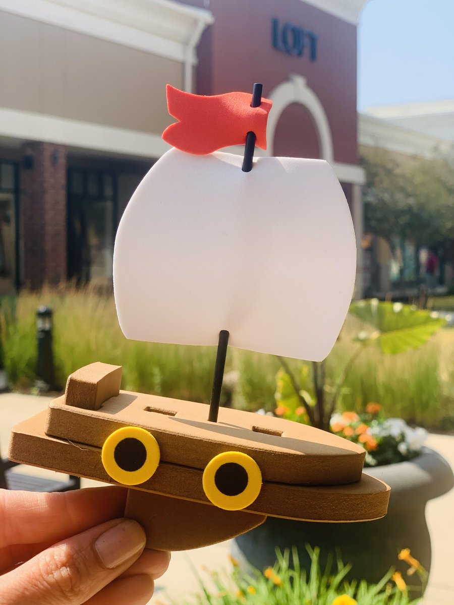 Row, row, row your boats over to The Shoppes at Grand Prairie for Summer @ The Shoppes this FRIDAY from 2-4 PM! ⛵ Enjoy this FREE sailboat craft, snacks, and games! For more information about Summer @ the Shoppes: loom.ly/LMd_d2c