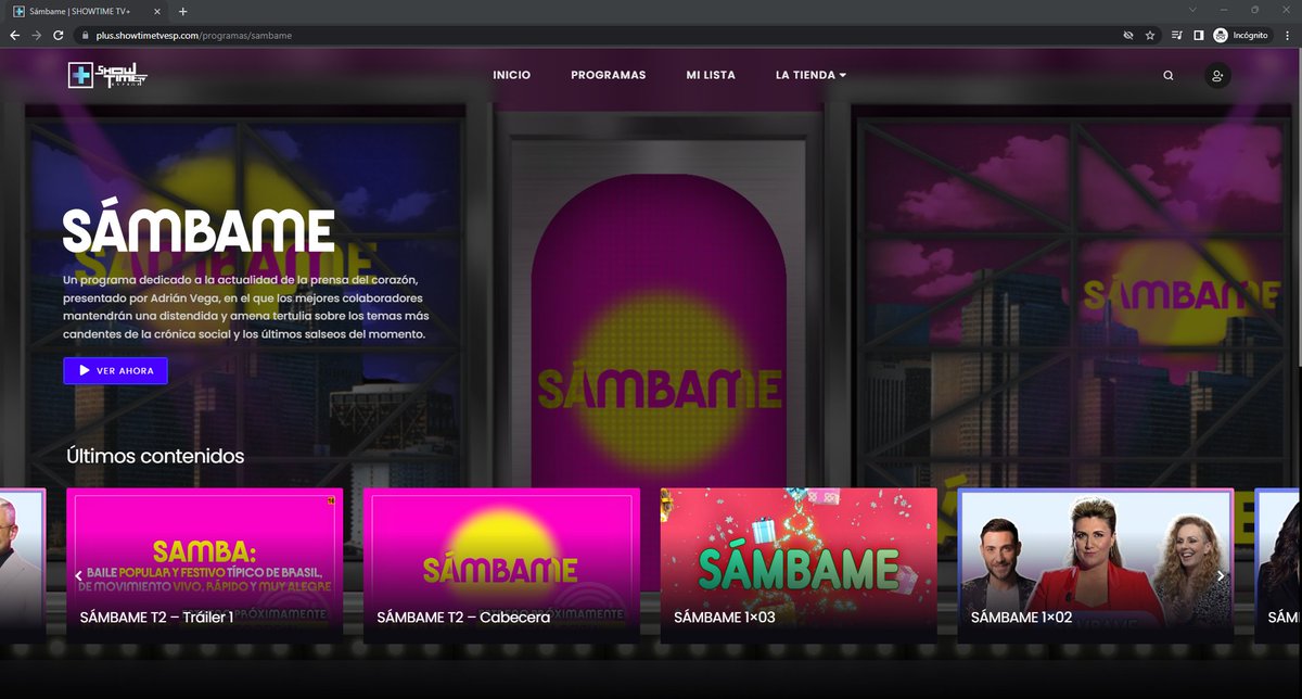 Yo que vosotros, iría calentando viendo la 1º temporada en la NUEVA INTERFAZ de <a href="/showtimetvPLUS/">SHOWTIME TV+</a> 
plus.showtimetvesp.com/programas/samb…