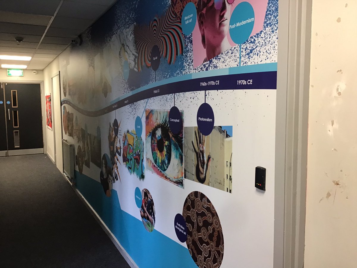 ellandarts's tweet photo. Look at our amazing corridors @DeltaElland inspiring imagery to spark imagination #teasuccess #artsmarkaward https://t.co/DDgTrdVhUu