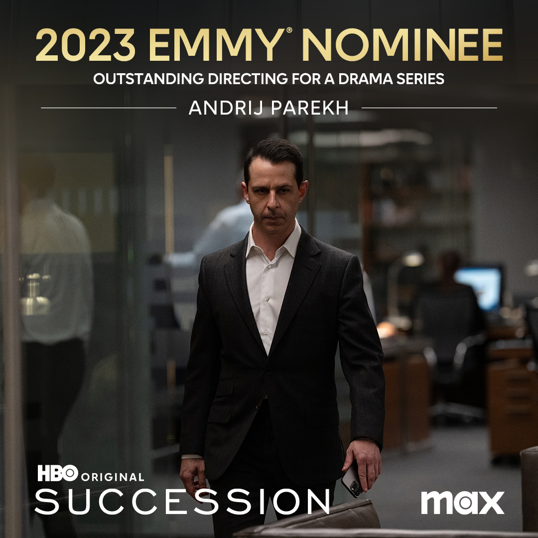 Congratulations to Andrij Parekh of @Succession on his #Emmys2023 nomination for Outstanding Directing for a Drama Series.