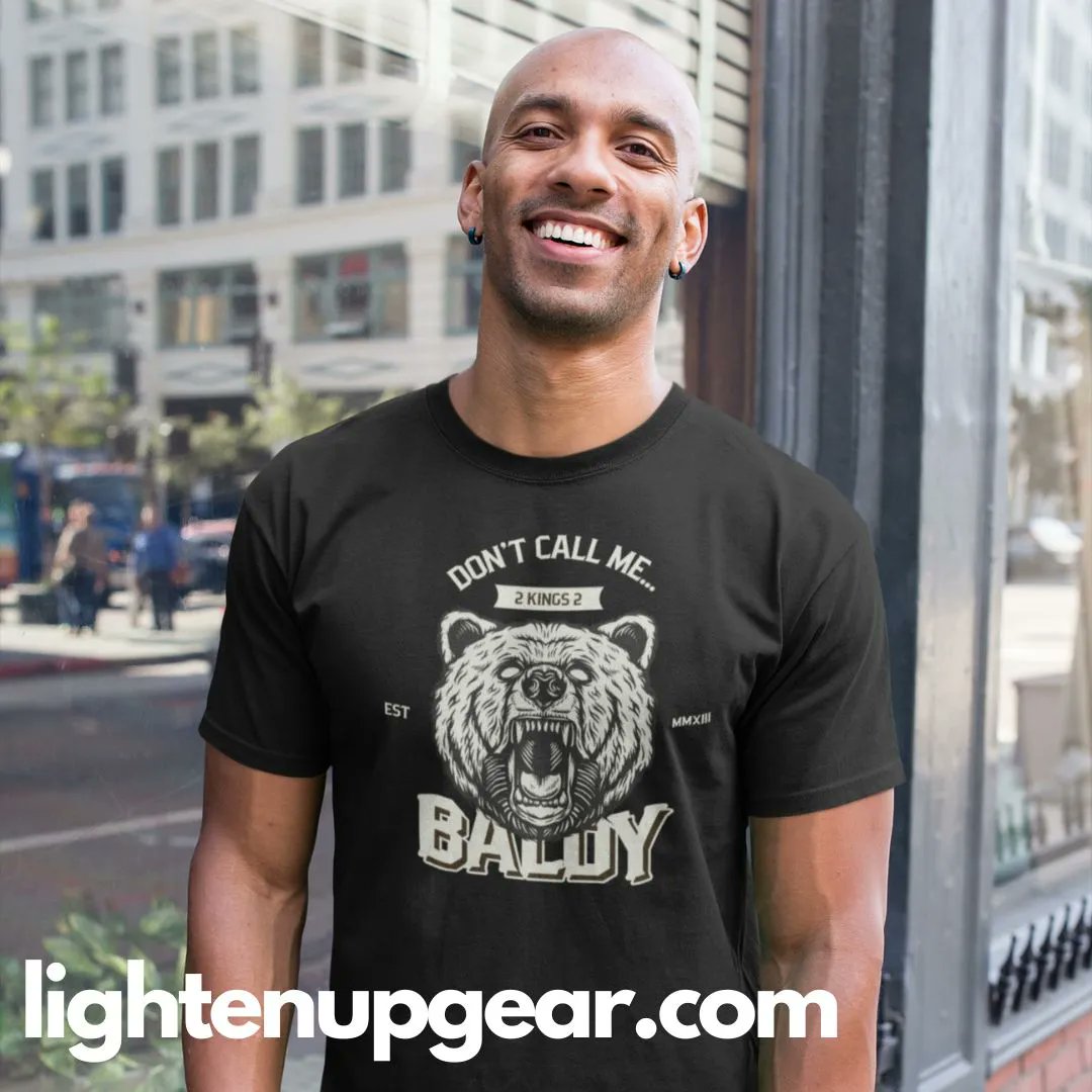 LightenUpGear's tweet photo. I've always been fascinated by 2 Kings 2 when Elisha is jeered by some boys who call him "baldy." What happens next will blow your mind. Let's just say it involves a couple of bears. So open up the Bible and check it out.  https://t.co/7IzWe8y07i https://t.co/swOn8wG6Wn